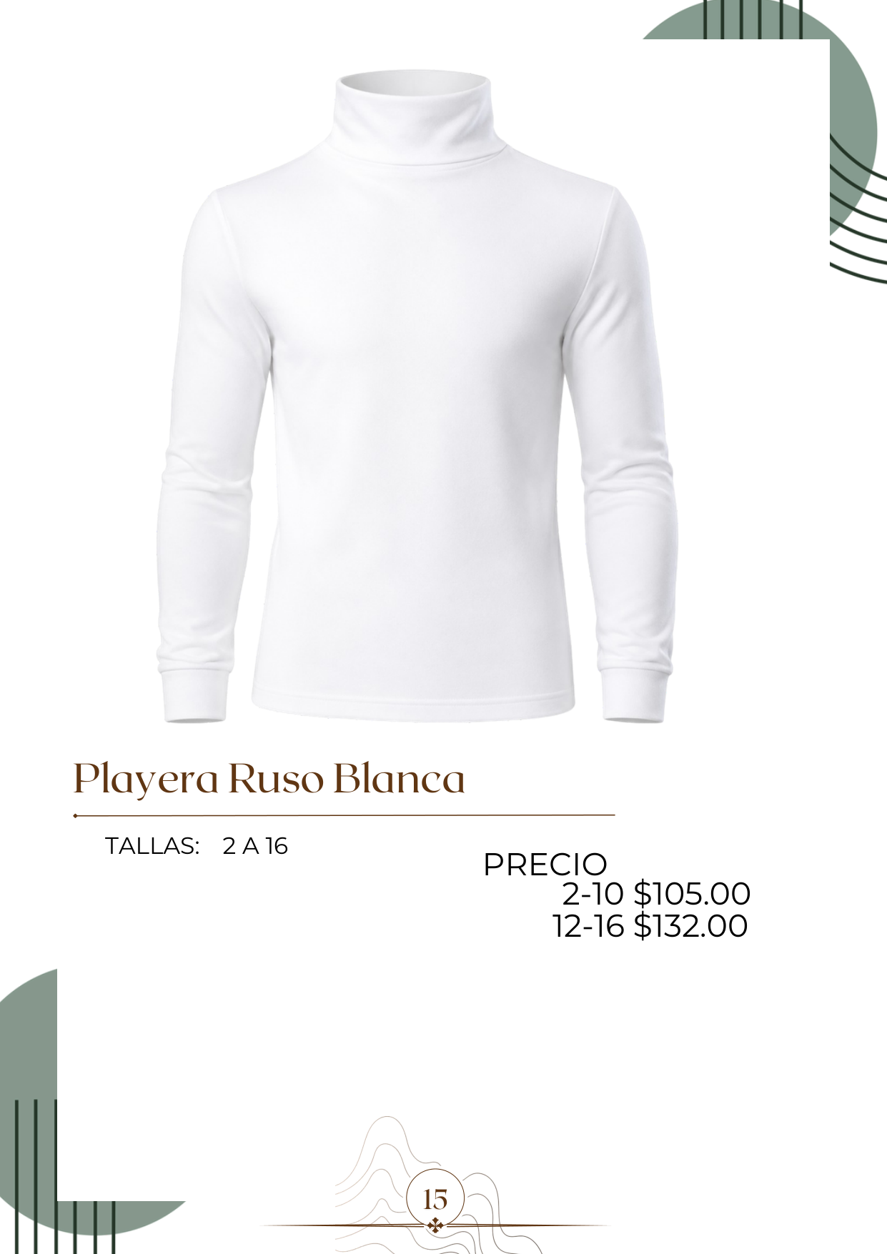 Playera Ruso Blanca Alt