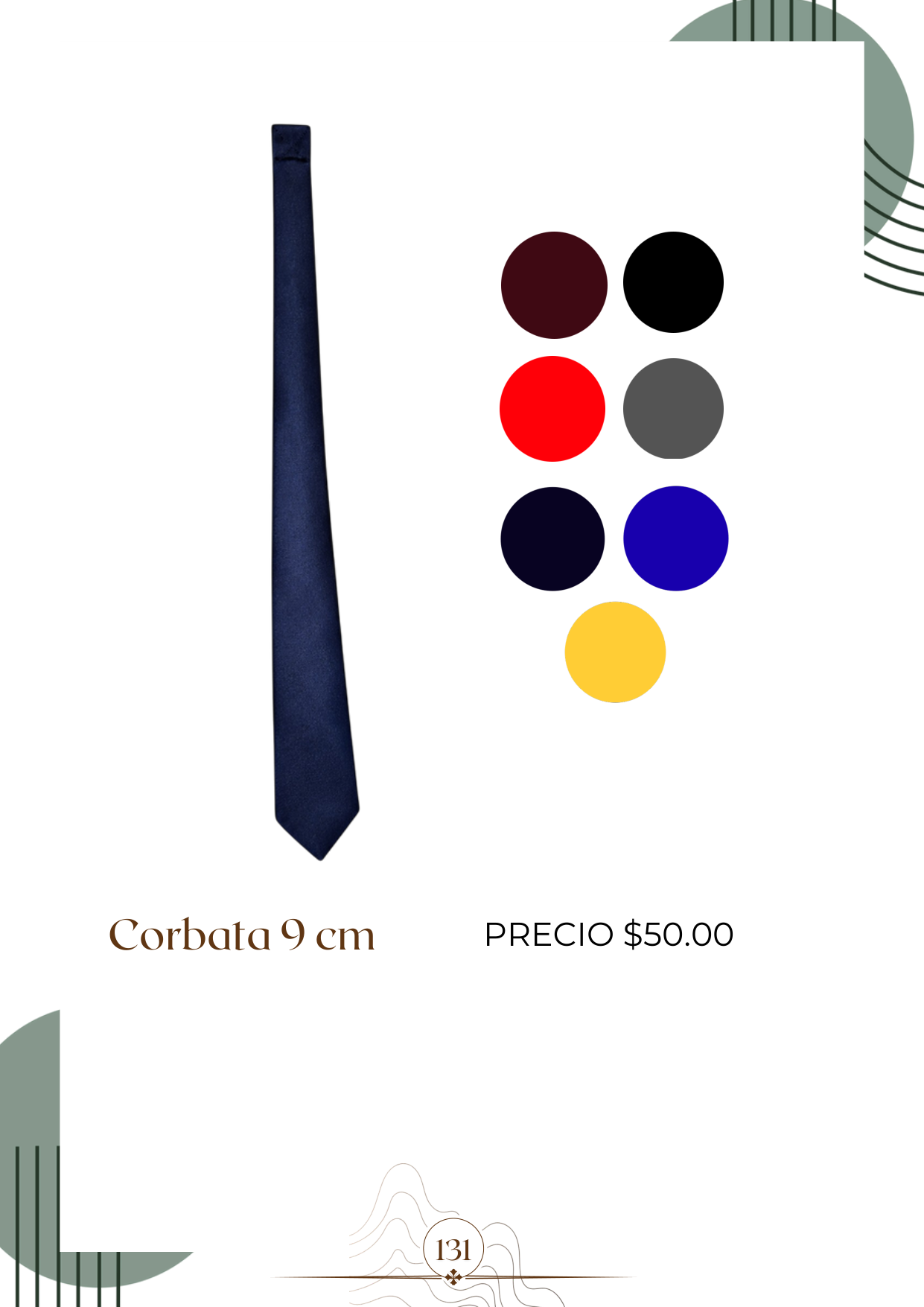 Corbata 9 cm Alt