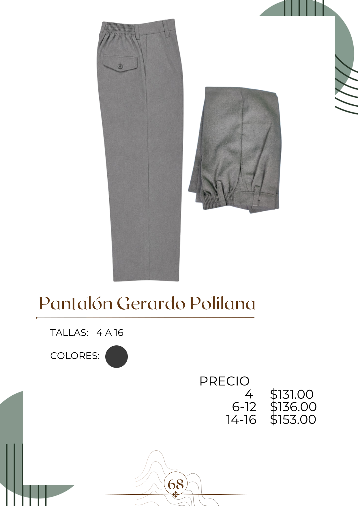 Pantalón Gerardo Polilana Alt