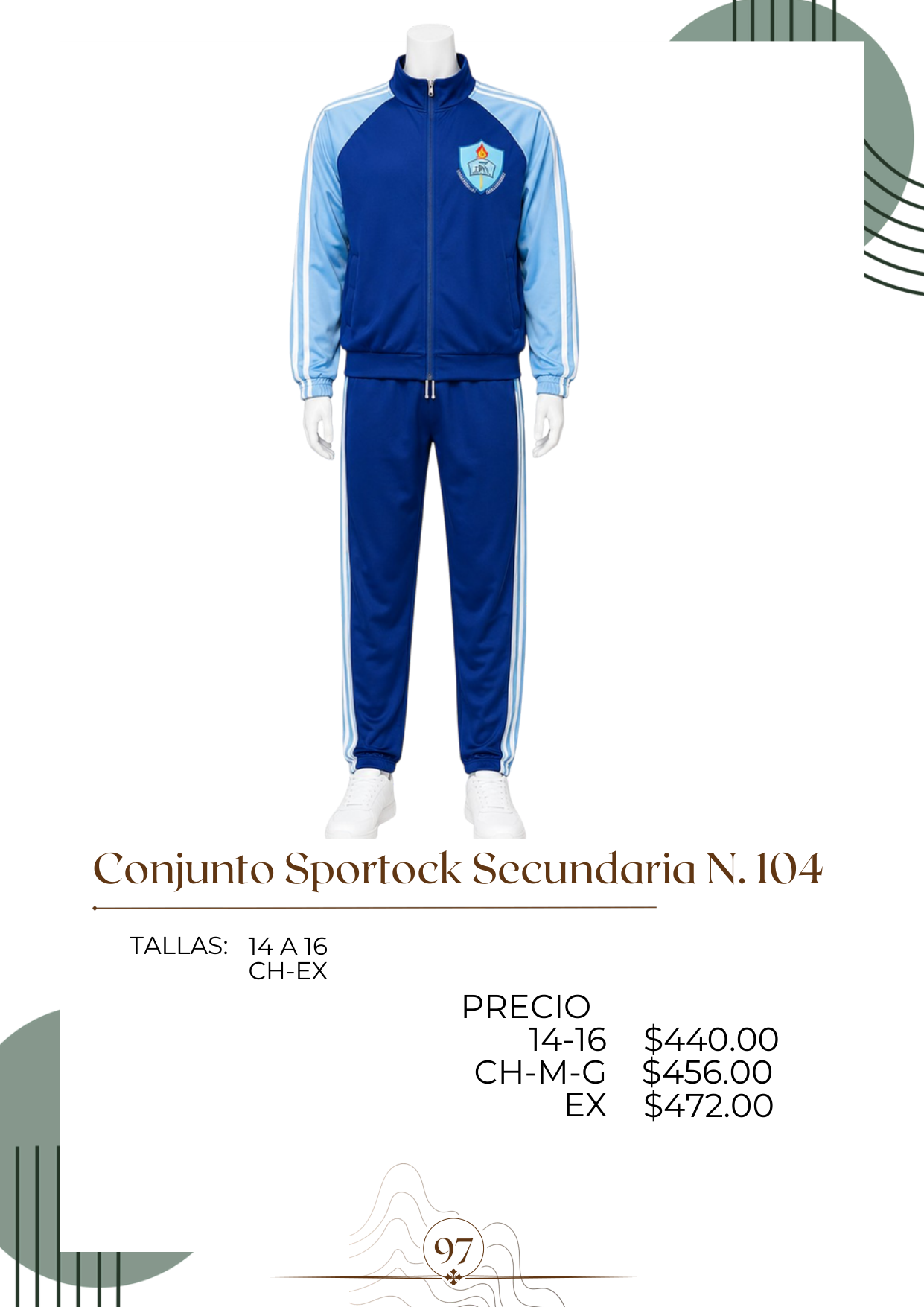 Conjunto Sportock Secundaria N. 104 Alt
